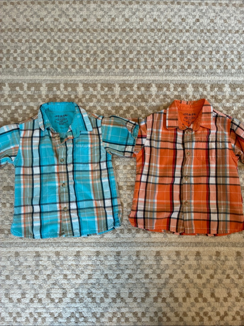24 Month Button-Up Plaid Shirt Bundle